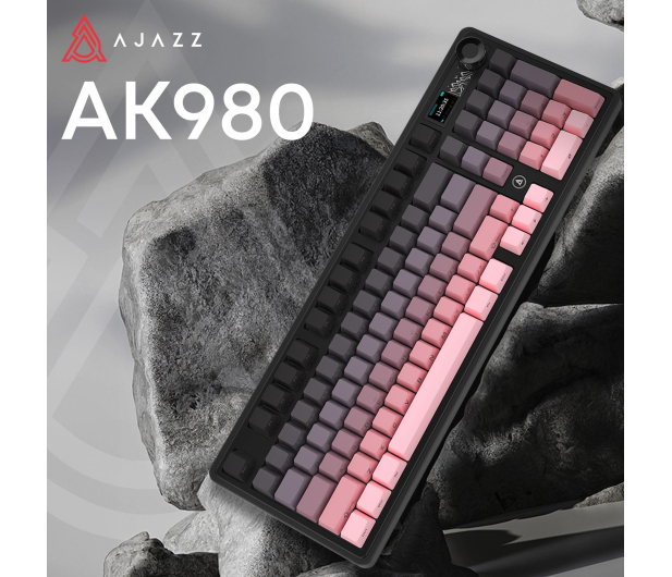 Ajazz AK980 V2 Gift Switch V2 Gradient Pink z ekranem - 1536372 - zdjęcie 6